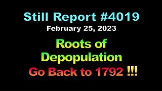Roots of Depopulation Go Back to 1792 !!!, 4019