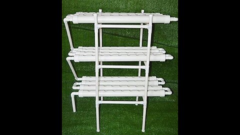 INTBUYING Hydroponic Growing System 54 Sites Grow Kit（6 Pipes 3 Layers 2 Rows） Plant for Leaf...