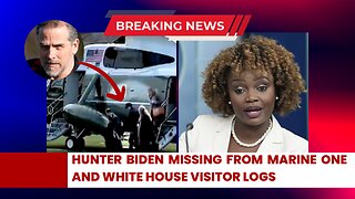 Hunter Biden missing from Marine One and White House visitor logs