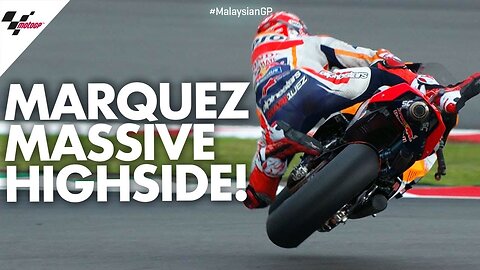 HUGE highside for Marc Márquez || MalaysianGP