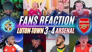 ARSENAL FANS REACTION TO LUTON TOWN 3-4 ARSENAL | RICE WINNER!