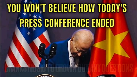 Joe tells Everyone at Press Conference “I’m going to go to BED”; Biden’s Handlers SHUT IT DOWN!