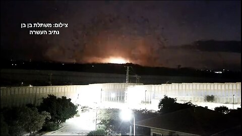 Large barrage of missiles coming from Gaza to Israel 🇮🇱 right at the time the hospital was hit
