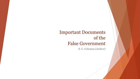 Important Documents of the False Government