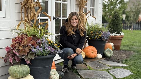 Decorating the Flower Shed for Fall! 🍂🌾🍁