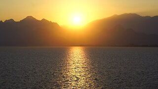 Find Inner Peace & Relaxation with Meditation Music. Calming Mountain Lake Sunset for Stress Relief