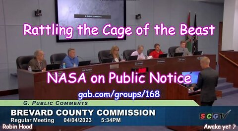 Rattling the Cage of the Beast ~ NASA on Public Notice !