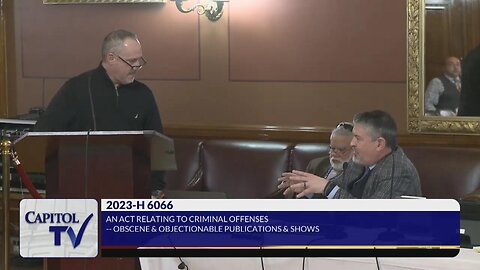 Bob Chiaradio Testifies Against H6066 Protecting Staff of Libraries, Museums And Schools Who Present Obscene And Pornographic Materials To Minors