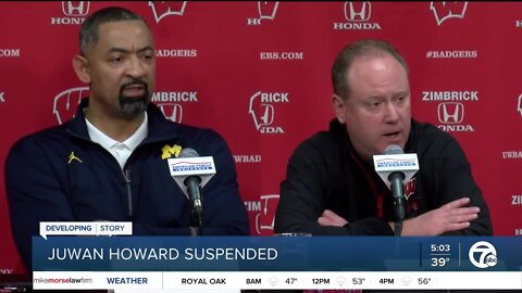 Michigan’s Juwan Howard suspended after hitting Wisconsin assistant, issues apology