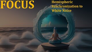 Resonant Tuning with White Noise--FOCUS (pure sound, no talking) #soundhealing #hemisync #meditation