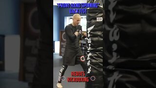 Heroes Training Center | Kickboxing & MMA "How To Throw A Front Hand Spinning Back Fist" | #Shorts