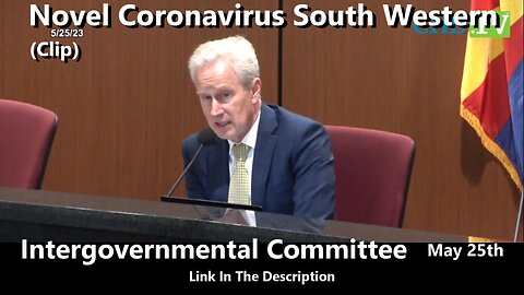 Novel Coronavirus South Western Intergovernmental Committee - May 25th 2023