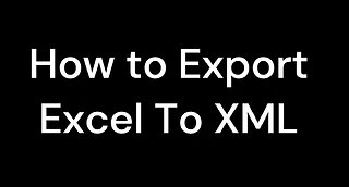 How to Convert Excel Spreatsheet to XML data
