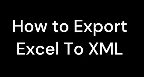 How to Convert Excel Spreatsheet to XML data