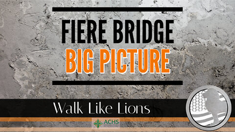 "Fiere Bridge: Big Picture" Walk Like Lions Christian Daily Devotion with Chappy April 08, 2022