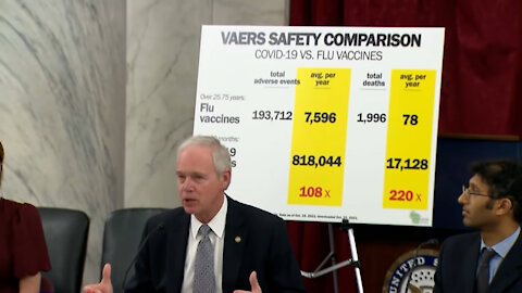 Sen. Ron Johnson introduces hearing on COVID vaccine mandates and injuries