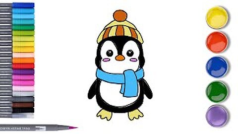 Step-by-Step Kawaii Penguin Drawing and Coloring Tutorial: Fun and Adorable Art for Kids