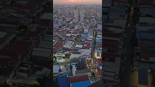 Sunset | My Rooftop Phnom Penh Cambodia 🇰🇭 #shorts #cambodia #phnompenh