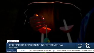 Celebration for Ukraine Independence Day in Mission Bay