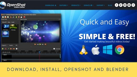 Install Best Free Video Editor and Blender