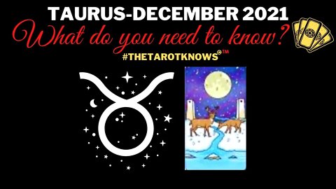 🔮TAURUS: YOU CAN MANIFEST ANYTHING YOU WANT! #taurusdecember2021#thetarotknows #tarot #ttk