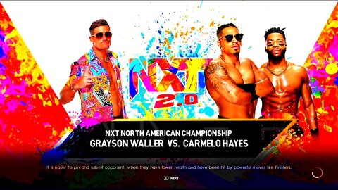 NXT The Great American Bash 2022 Hayes w/ Williams v Waller for the NXT North American Championship