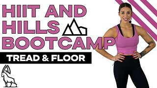 45 Minute HIIT AND HILLS BOOTCAMP! | Treadmill and Body Weight Cardio