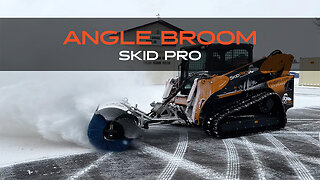 Cleaning Champion: The SKID PRO Angle Broom in Action!