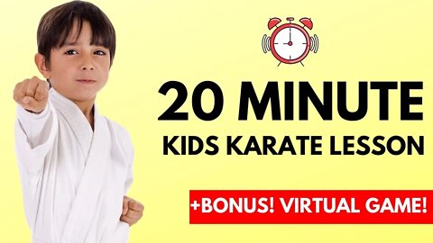 How To Learn Karate For Kids Online | 20 Minute Lesson! | Dojo Go (Week 14)