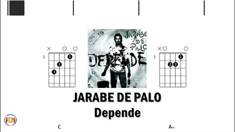 JARABE DE PALO Depende - (Chords & Lyrics like a Karaoke) HD