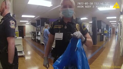 ER patient throws cup of urine on officer