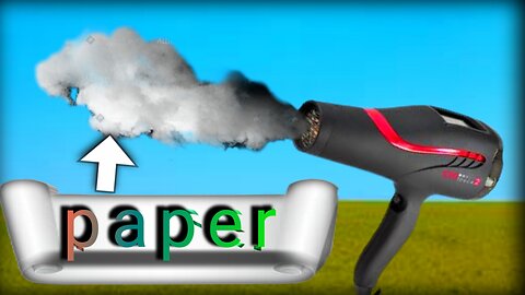 hair dryer me sy smoke / paper smoke hair dryer