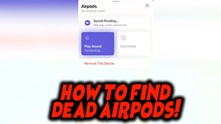 How to Find Dead Airpods | How to Find Missing Airpods