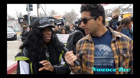 Interviewing Protesters At Black Lives Matter MLK Rally