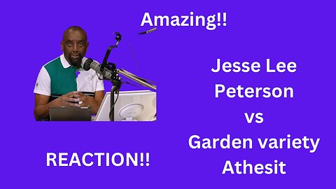 Jesse Lee Peterson vs Garden Variety Atheist Reaction