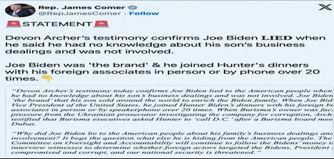 Why would new york democrat rep dan goldman lie say something so stupid defending joe & hunter biden