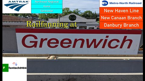 Railfanning the PM Rush Hour at Greenwich: Featuring the Vermonter, Danbury directs & more!