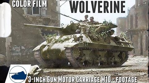 WW2 M10 Wolverine - Color footage.