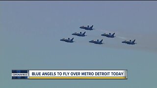 Blue Angels to fly over metro Detroit Tuesday