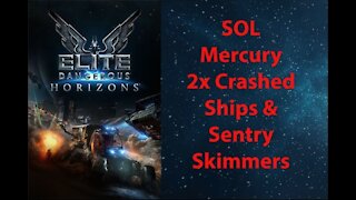 Elite Dangerous: Permit - SOL - Mercury - 2x Crashed Ships & Sentry Skimmers - [00075]