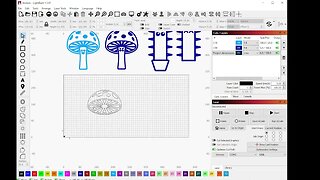 LightBurn Design Tutorial - Mushroom (Medium)