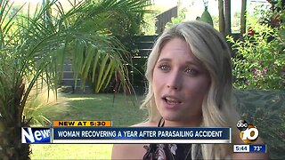 Woman recovering after parasailing accident