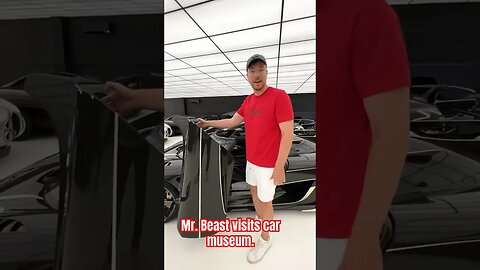 Mr. Beast tours a car museum. , #mrbeast