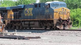 CSX Q169 Intermodal Double-Stack Train from Fostoria, Ohio June 12, 2021