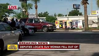 Deputies locate SUV woman fell out of in Tampa intersection