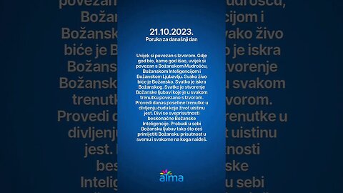 ATMA Poruka za današnji dan 21.10.2023. #inspiracija #porukadana #mudrost #motivacija