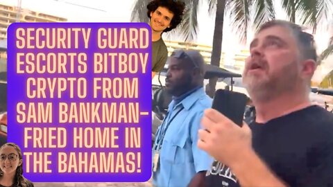 Security Guard Escorts BITBOY CRYPTO From SAM BANKMAN-FRIED Home In The Bahamas!
