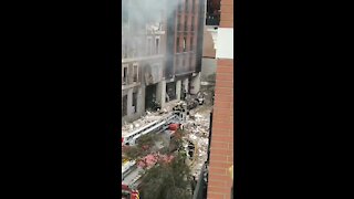Explosão em edifício em Madrid