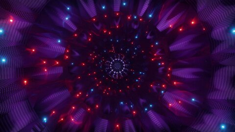 abstract glowing red orange neon lights tunnel vj loop 2022 | free 4k background video animation