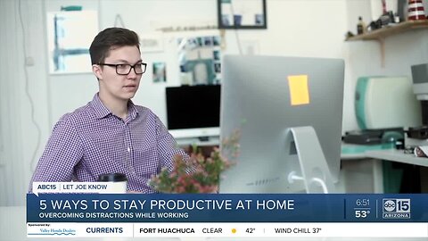5 ways to stay productive at home